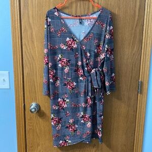 Floral Wrap Dress